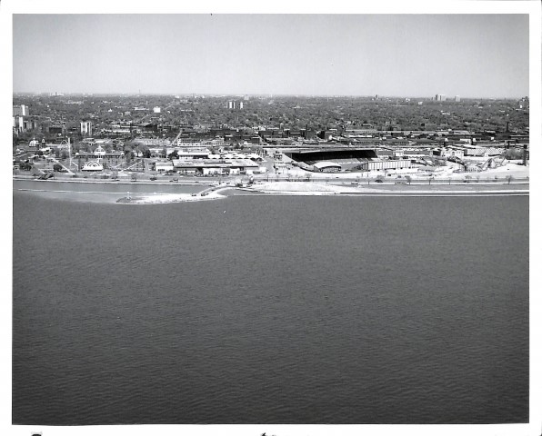 Aerial photograph of Ontario Place by Les Baxter 2