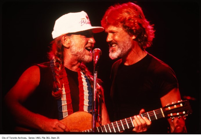 Willie Nelson and Kris Kristofferson at Ontario Place Forum